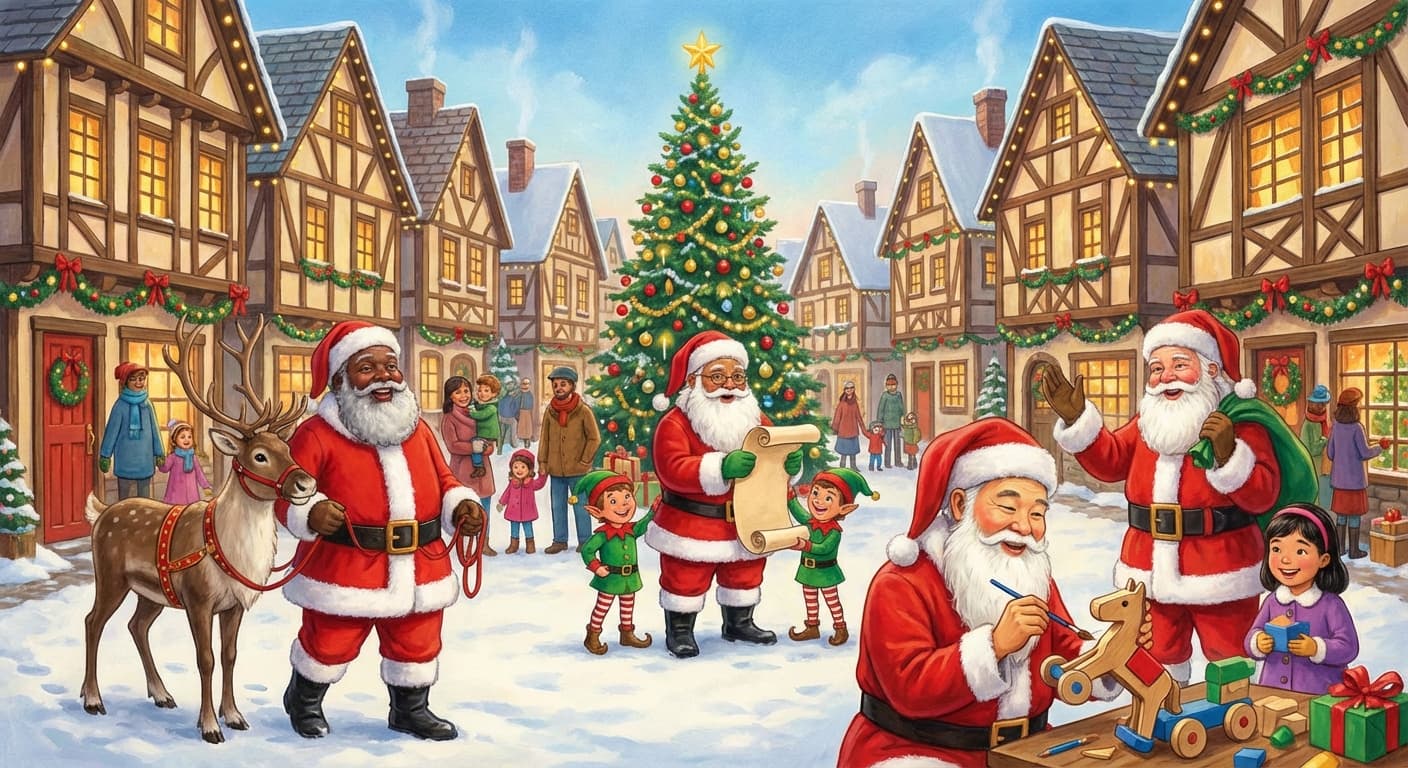 Why Santa Looks Different Everywhere: Magical Explanations Kids Understand